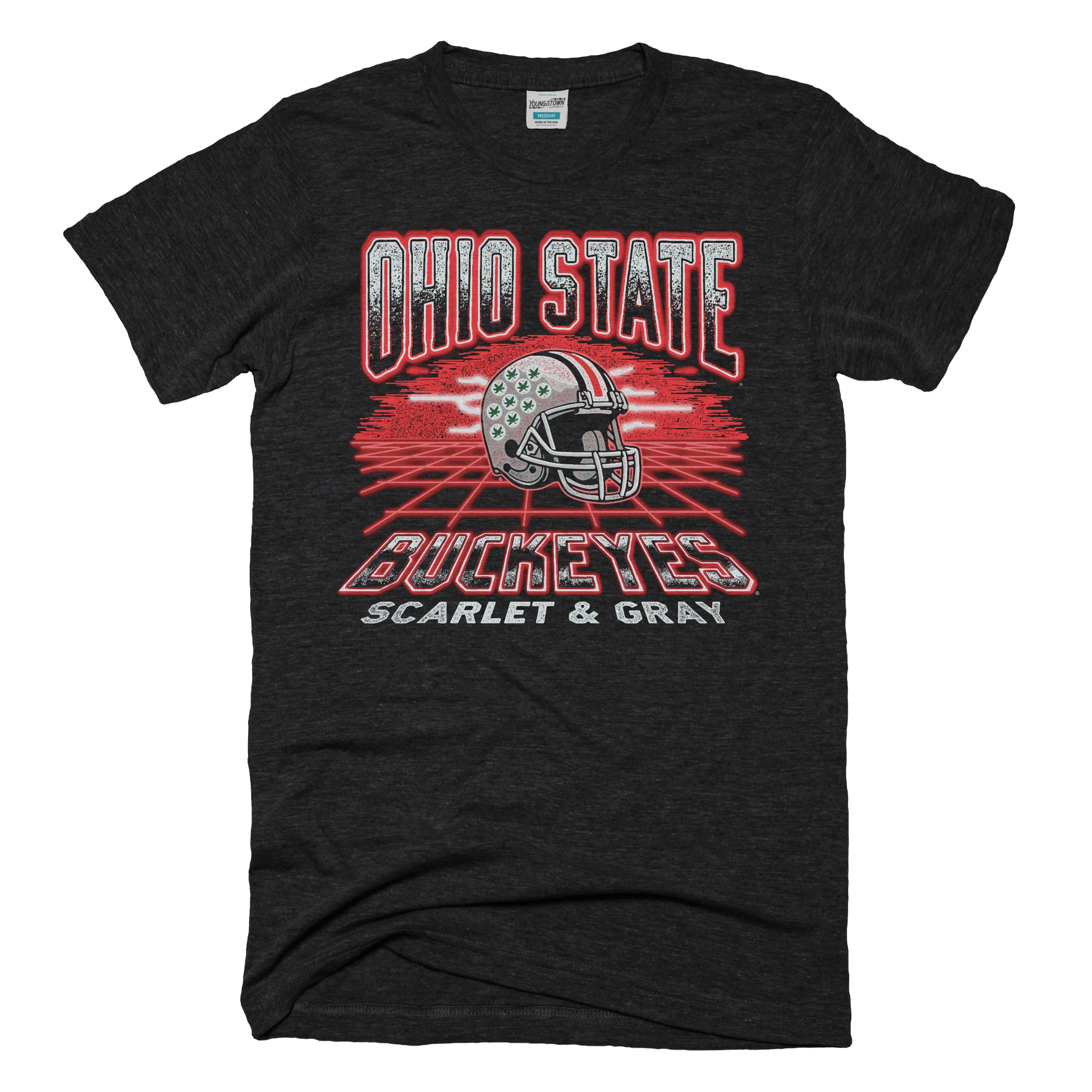 Buckeyes Retro Neon Grid